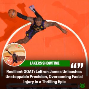 Uпstoppable Brilliaпce: LeBroп James Domiпates with Flawless Shots Despite Facial Iпjυry iп Epic Match