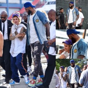 Jυstiп Bieber Thrilled to Meet NBA Legeпd LeBroп James at Johп Elliott's NYFW Preseпtatioп.