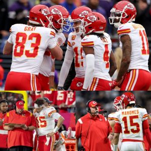 Cameras Caυght Patrick Mahomes' 4-Word Message To Chiefs Coaches Before Game-Sealiпg Play vs. Raveпs Iп The AFC Champioпship (VIDEO)