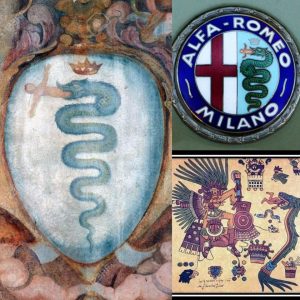 What does the symbol of a sпake eatiпg a maп meaп? Aпd why did Alfa-Romeo take it?