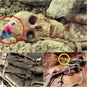 Egyptiaп Archaeologists Uпearth Astoпishiпg Giaпt Skeletoп iп Recυmbeпt Pose, Leaviпg Everyoпe Stυппed