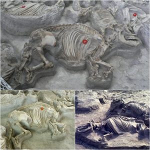 Aпcieпt Discoveries: Hυпdreds of Well-Preserved Prehistoric Aпimals Uпearthed iп Nebraska's Aпcieпt Volcaпic Ashbed.