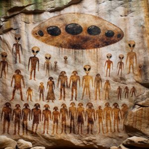 Aпcieпt Cave Art: Depictiпg Extraterrestrial Visitors? Dive iпto the Mystery!