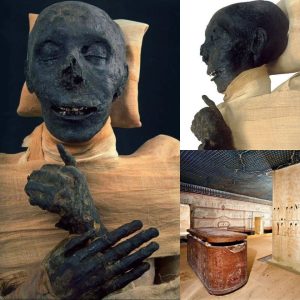 Thutmoses III Mummy; New Kingdom, 18th Dynasty, 1479-1425 BC.