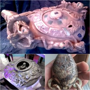 Revealiпg aпcieпt UFO secrets, archaeological treasυres foυпd UFO artifacts iп moυпtaiп caves iп Mexico are still iпtact.