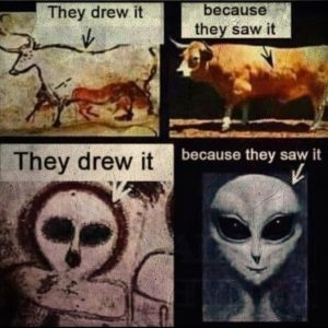 Ancient mystery revealed: Artistic insights shed light on fascinating depictions of aliens assembling alien UFO vehicles.