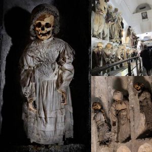 Palermo Catacombs are this macabre tourist attraction that has more than 1,280 skeletons and mummies, including 163 baby mummies