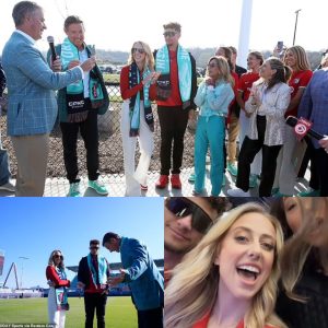 In lieu of football, Patrick Mahomes and his spouse Brittany choose soccer to see Kansas City Current's inaugural game at their brand-new $120 million stadium—the first ever constructed exclusively for a women's team