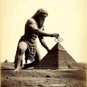 Giants or aliens created the pyramids of Egypt