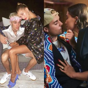 Justin Bieber And His Wife Hailey Share The Latest Series Of Photos When They Turn Passion Into Romance In Floral-patterned Outfits, The Perfect Fashion Combination For Spring 2024.