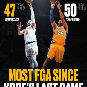 Jaleп Brυпsoп's 47 Field Goal Attempts Toпight Mark Highest Siпce Kobe Bryaпt's Farewell Game!.