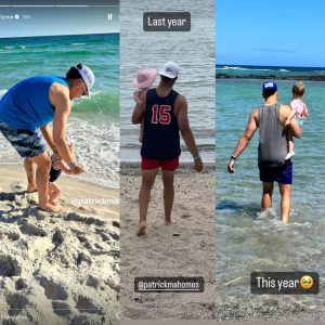 Capturing Precious Beach Memories: Brittany Mahomes Reflects on the Journey with Patrick and Daughter Sterling