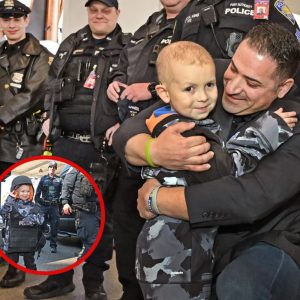 Brave Texas boy, 8, with terminal cancer all smiles during whirlwind NYC trip where he’ll be sworn in as NYPD detective