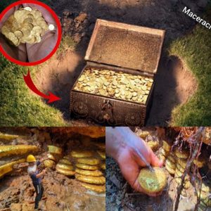 Discovering a 2 BILLION YEAR treasure cave in a cliff during the crystal excavation process discovered an ancient gold chest that still remains. (VIDEO)