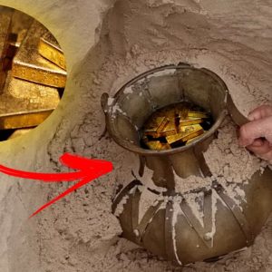 Breaking: Unbelievable gold box worth 200 billion dollars was found in the desert in the Arab Emirates.