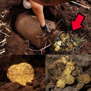 HOT NEWS: Discovering fortune: Gold coins were found in an abandoned location using a metal detector.