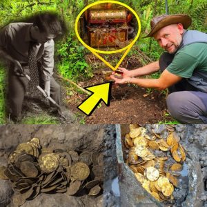 Breaking: Two men accidentally dug up a gold chest containing billions of ancient gold coins.