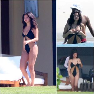 Selena Gomez Radiates Confidence in Stunning Black Swimsuit, Defying Body-Shaming Comments with Grace