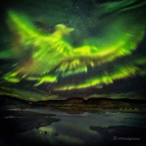 A Phoenix Aurora graced the skies above Iceland, enchanting observers with its mesmerizing dance of light and color.