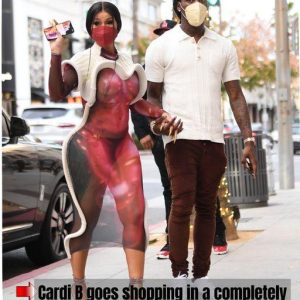 Cardi B takes a subtle approach with minimal in stunning vanguard sheer dress as she ventures out in Beverly Slopes