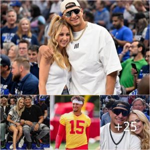 Chiefs minicamp quarterback Patrick Mahomes wins over his wife, Brittany Mahomes